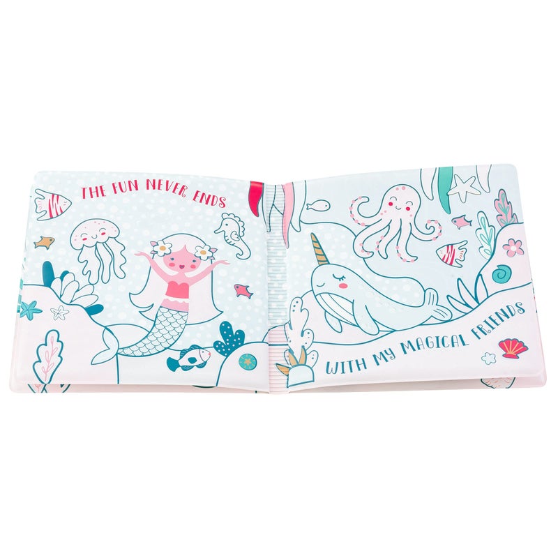Stephen Joseph, Floating Color Changing Bathtime Book, Toddler Bath Toys, Mermaid - Image 3